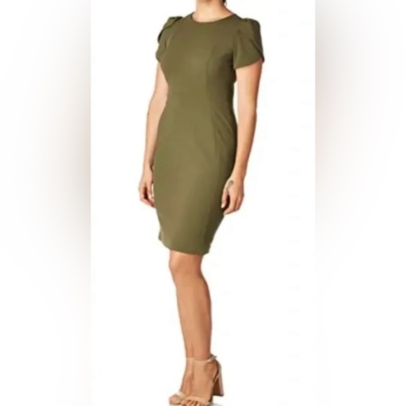 🌴Calvin Klein Tulip Sleeve Sheath Dress🌴 - Picture 5 of 14